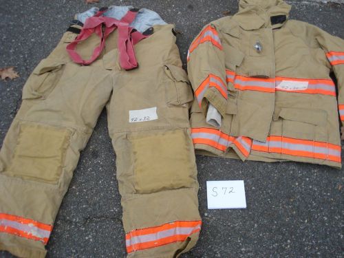 Set 42x32 pants jacket 42 x 35 firefighter turnout fire gear cairns....s72 for sale