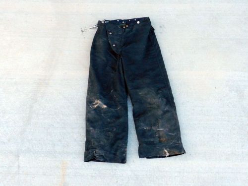 REAL FIREFIGHTER TURNOUTS GLOBE INSULATED PANTS 30/28 ~ L@@K!!