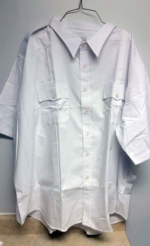 UNITED SECURITY WHITE UNIFORM SHIRT Short Sleeve  Size 21 - 21.5 * FREE SHIPPING