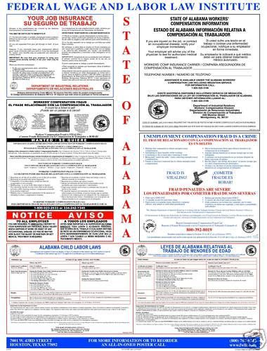 Alabama (AL) All-In-One Labor Law Poster