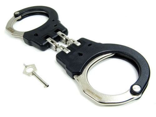 Asp law enforcement steel hinged handcuffs/restraints for sale