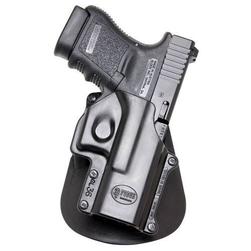 Fobus GL36 Black Standard Paddle RH Gun/Pistol Holster For Glock 36