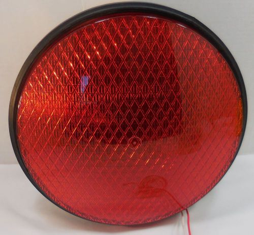 Dialight 12&#034; dia 120 Volt AC Electric Red LED Traffic Signal Light Module (504)