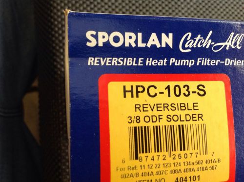 Sporlan reversible heat pump bi flow filter drier hpc-103-s 3/8&#034; odf solder for sale