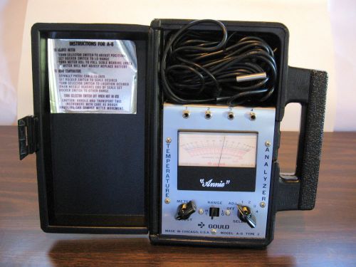 Annie Model A-8 Electronic Temperature Analyzer Made In USA  Gould Type 2