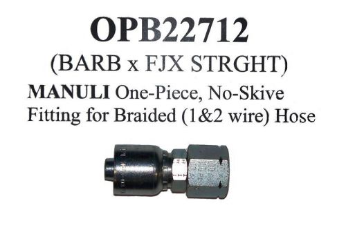 Manuli hydraulic hose fittings opb22712-08-10 for sale