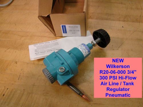 NEW Wilkerson R20-06-000 3/4&#034; 300 PSI Hi Flow Air Line Tank Regulator Pneumatic