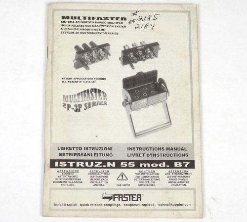 MULTIFASTER Hydraulic 2P-3P Series Instructions Manual