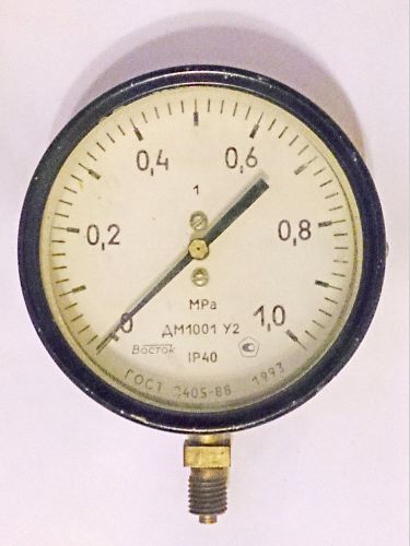 Manometer the pressure of 1.6 MPa VOSTOK Vintage USSR Russian Soviet 1993