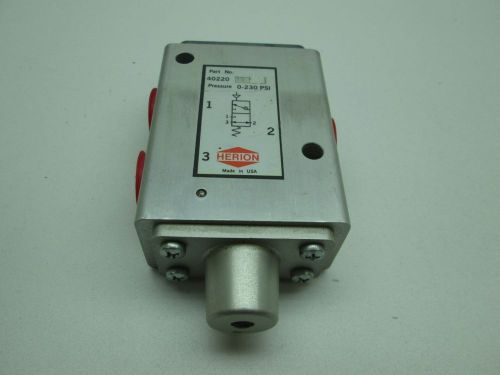 NEW HERION 40220-73 0-230PSI PRESSURE SWITCH PNEUMATIC VALVE D392856
