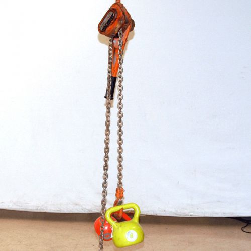 Ingersoll rand l5h400v lever hand chain hoist 2 ton 10&#039; come along 4000# for sale