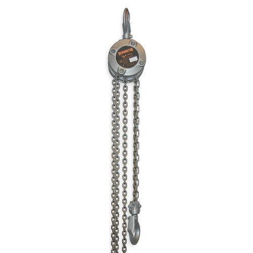 Harrington mini hand chain hoist, 1/4 ton capacity, 10&#039; lift, cx003-10 (29c) fra for sale