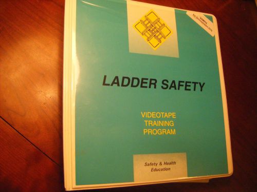 Ladder safety training program with 12 minute videotape vhs for sale