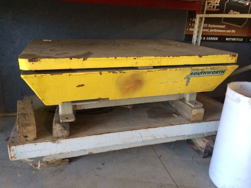 Southworth hydraulic lift table spin top rotation wrapping loading platform for sale