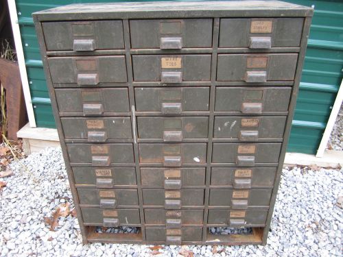 Vintage Steel Industrial Cabinet
