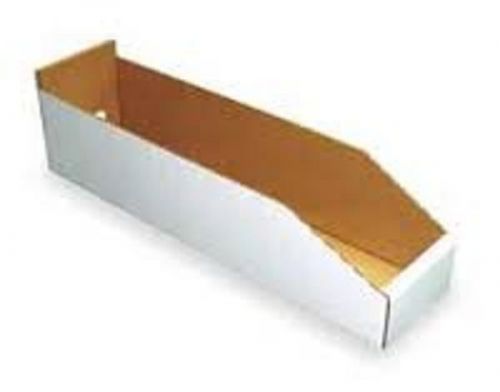Cardboard Open Top Bin Boxes 2&#034; x 12&#034; x 4 1/2&#034; (Bundle of 50)