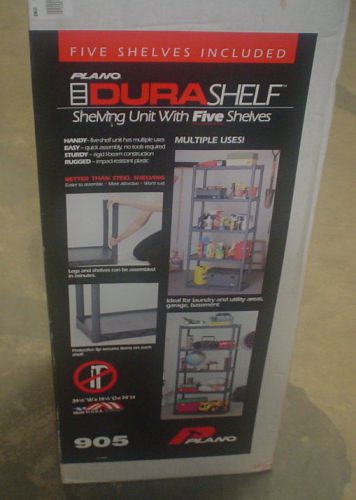 Plano 905001 Dura shelf 5 shelf starage unit - 34 1/4&#034; W x 14 1/4&#034; D x 74&#034; H