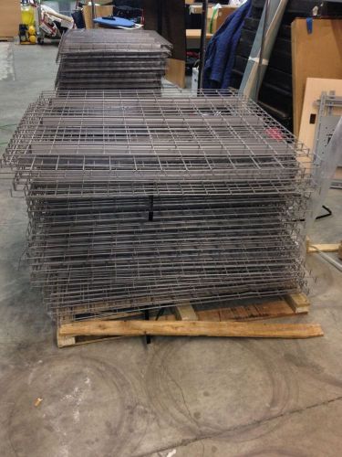 (37) Pallet Rack Wire Shelves, 48&#034; deep