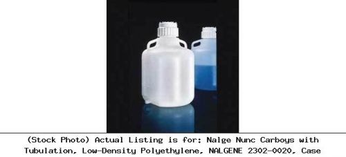 Nalge nunc carboys with tubulation, low-density polyethylene, nalgene 2302-0020 for sale