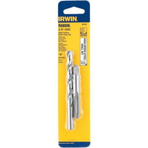 Irwin 80238 plug tap and drill bit combo-3/8-16nc tap &amp; drill bit for sale