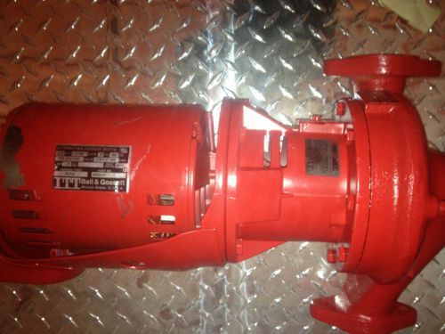Bell &amp; gossett 13t pump 1-1/2&#034; npt .5 hp 208/230/460v 3ph series 60 fire for sale