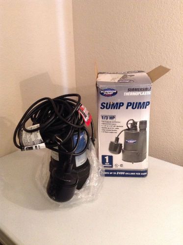 Superior Pump 92330 1/3 HP Thermoplastic Sump Pump Tethered Float AS IS P3