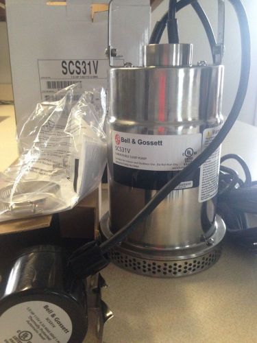 Scs31v b&amp;g 1/3 hp stainless steel sump pump for sale