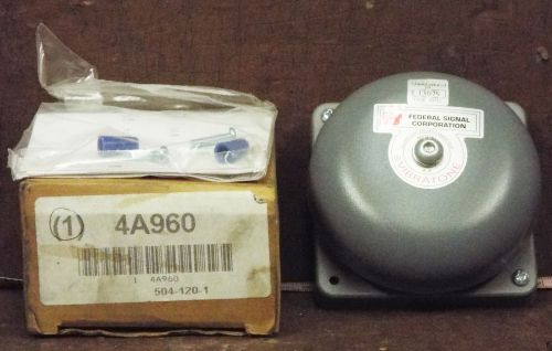 1 NEW FEDERAL SIGNAL 4A960 INDOOR BELL NIB *MAKE OFFER*