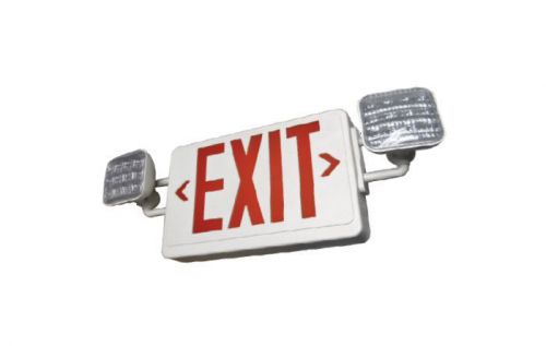 LED Exit and emergency flood light combo