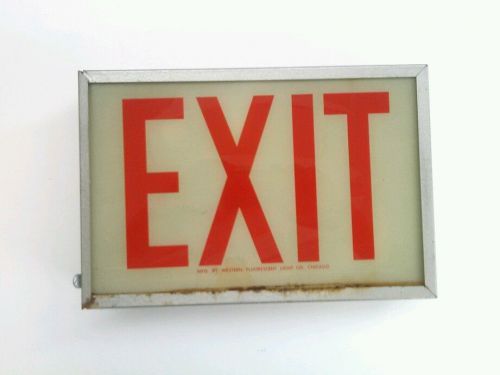 Western illuminated exit sign (d182) for sale