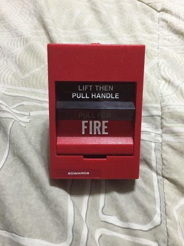 Edwards gs fire alarm pull station red 278b-1110 used noncoded for sale