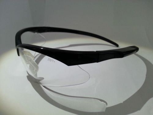 3 PAIRS OF ANSI Z87 + 2003 HIGH IMPACT APPROVED SAFETY GLASSES T9000 CLEAR LENS