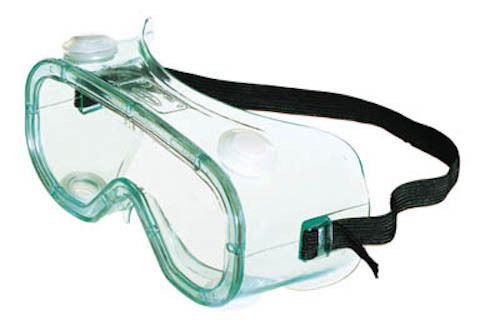 BOX OF 24 U.S. SAFETY Green, Clear AF polycarb lens, Indirect Vent Goggles Z87+