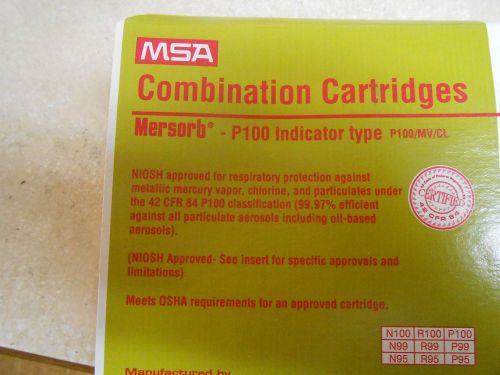 MSA Combination Cartridges Mersorb P100 Indicator type P100/MV/CL part #815185