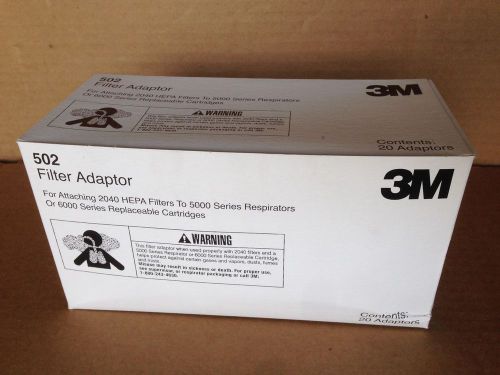 *NEW* Box of 100 3M 502 Adaptor for 2040 HEPA filters $ 95.50 Box of 100