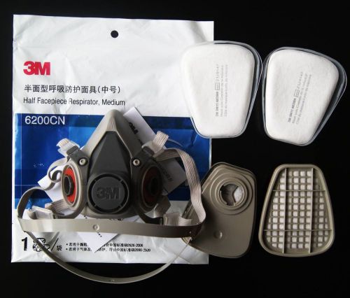 3m  6200 respirator 6001 7 piece suit  painting spraying face gas mask 5n11 501 for sale