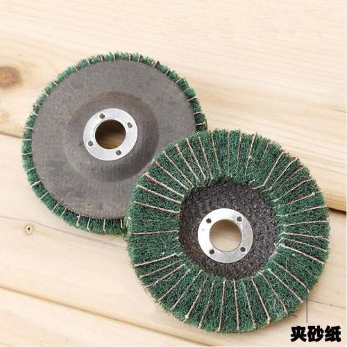 5pcs - 4&#034; 100mm Paint Rust Easy Strip  Clean Grinding Discs with Sanding paper