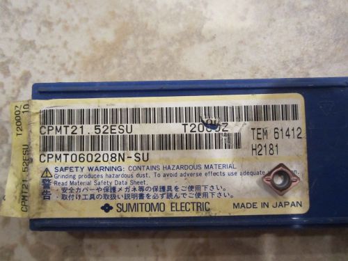 SUMITOMO CPMT060208N-SU, Pack of 10 inserts, Brand New In Box