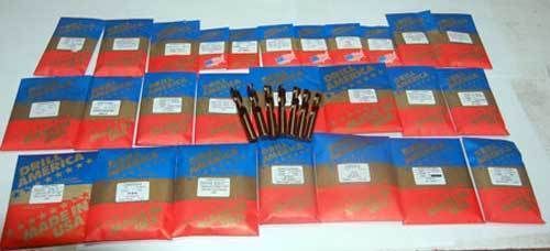 288 pc. drill america 1/16&#034; to 1/2&#034; x 64th m42-8% cobalt screw machine drill set for sale