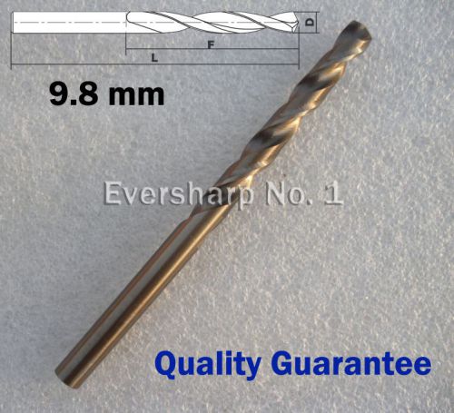 Lot 1pcs cobalt drill bit m35 hss twist drill 9.8mm(.3858&#034;) for stainless steel for sale