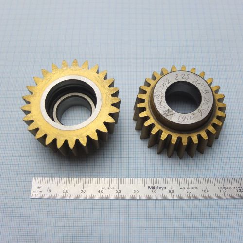 Module gear shaper cutter m2 z25 hss+tin modulfraser schneidrad zahnradfraser for sale
