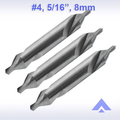 Altai center drill #4 5/16 hss 3 bits 60 degree countersink combined lathe mill for sale