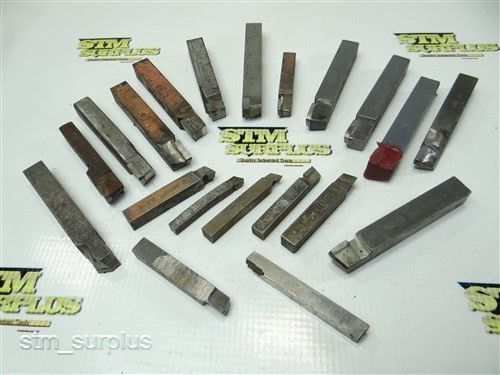 Lot of 20 hss carbide tipped tool bits 5/16&#034; to 1/2&#034; for sale