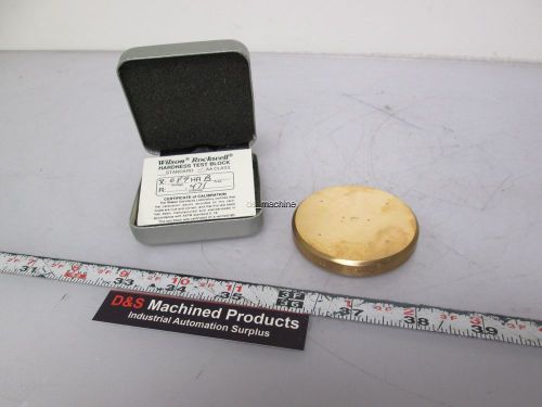 Wilson Rockwell HRB Scale 68.9 Avg ±1.0 Hardness w/ Certificate