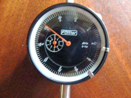 Fowler 0-1&#034; dial indicator with magnet base for sale