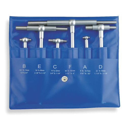 Telescoping Gage Set, 6 Pc, 6 In D NEW 42614