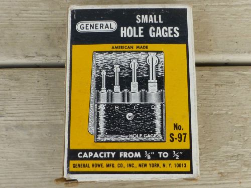 VINTAGE GENERAL SMALL HOLE GAGES NO. S-97 IN ORIGINAL BOX
