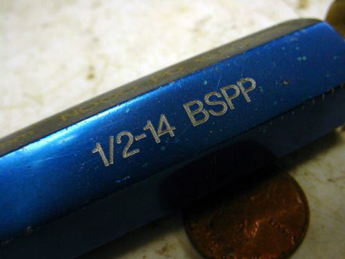 NICE MUENZ 1/2-14 BSPP BRITISH RIGHT HAND PIPE THREAD PLUG GAGE FREE SHIPPING