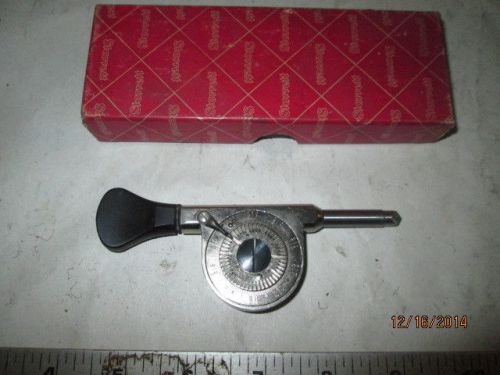 Machinist tools lathe mill starrett speed indicator gage gauge in box for sale