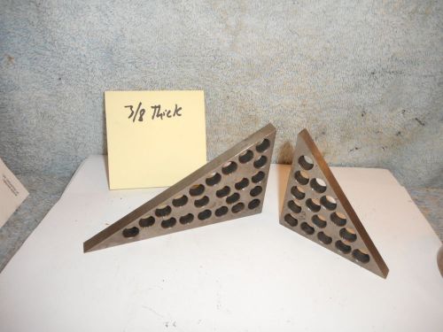 Machinists 1/10b3  very nice usa 3/8 thick triangle reference set for sale